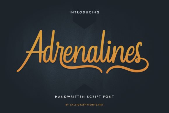 Adrenalines Font for Web Design