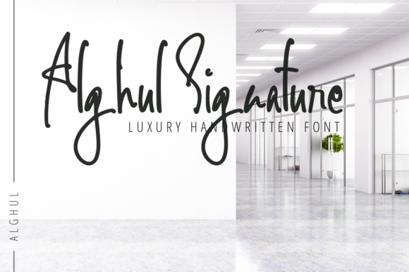 Alghul Signature Font for Web Design