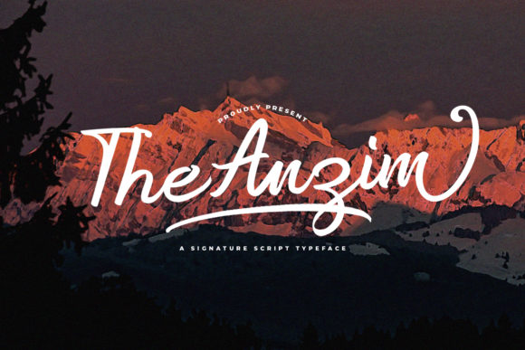 Anzim Font: Elegant Script for Creative Makers