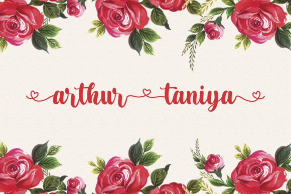 Arthur Taniya Font for Creative Projects
