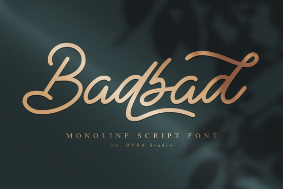 Badbad: A Stylish Script Font