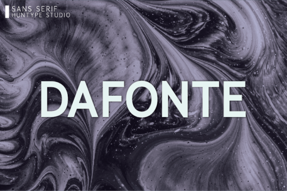 Dafonte: A Bold Sans Serif Font