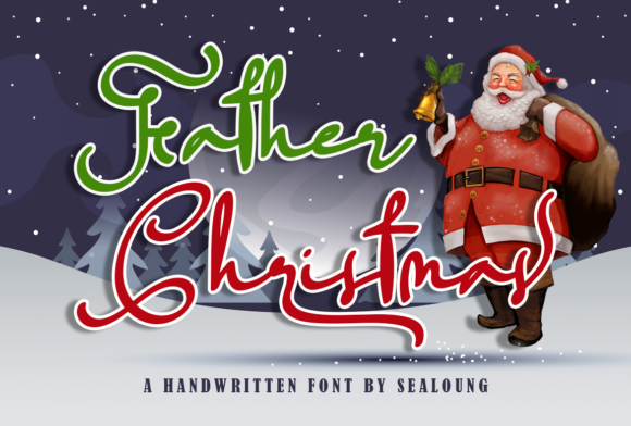 Father Christmas Font for Creative Makers