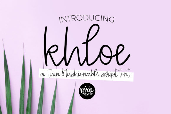 Khloe Font for Web Design