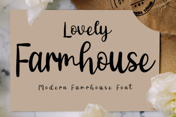 Lovely Farmhouse Font for Business Branding
