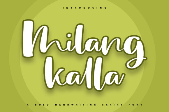 Milang Kalla Font for Creative Campaigns