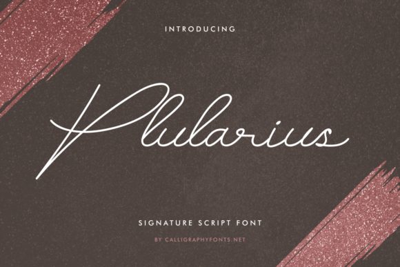 Plularius Font: Elegant Script for Creative Projects