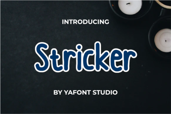 Stricker Font for Web Design