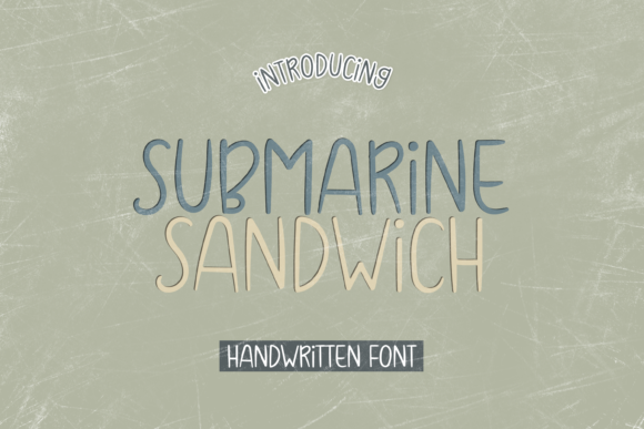 Submarine Sandwich Font for Web Design