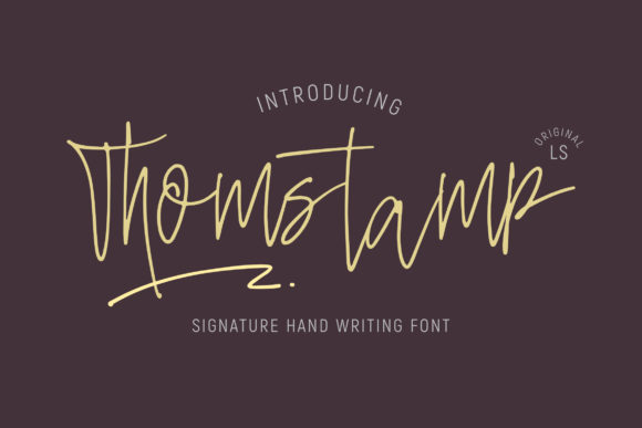 Thomstamp Font for Creative Projects