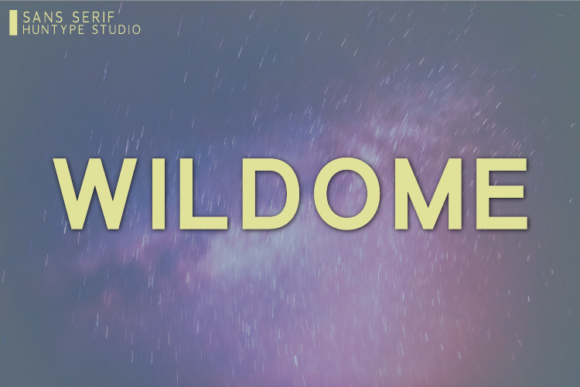 Wildome Free Download: A Bold Sans Serif Font
